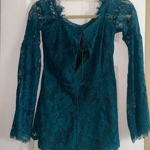 Tobi Teal Romper